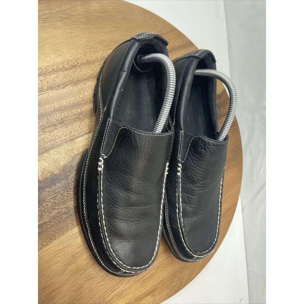 Rockport XCS‎ Mens Shoes 9.5 M Casual Slip on Lightweight Loafer Leather Black